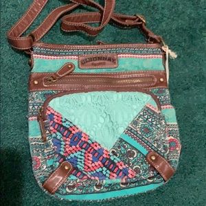 Multicolored crossbody bag